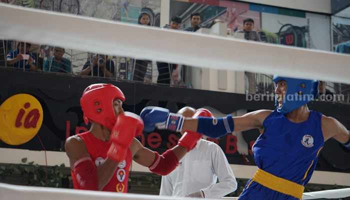 Kejurnas Muaythai di Sutos Surabaya. (Way)