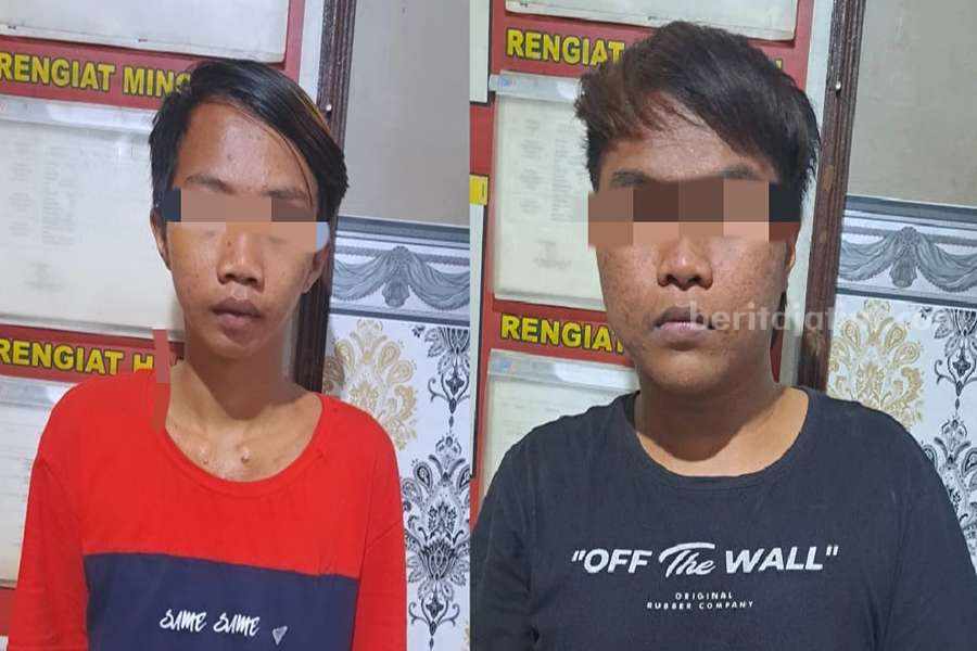 Kakak Adik di Purwosari Pasuruan Mendekam dalam Penjara Kedua pelaku setelah diamankan Polsek Purwosari Pasuruan.