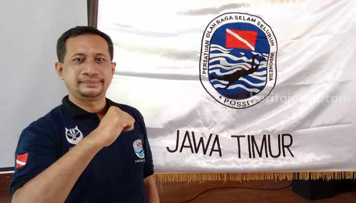 POSSI Jatim Gelar Kejurda 2023 untuk Cari Bibit Muda Proyeksi PON Sumatera Ketua Umum Pengprov Persatuan Olahraga Selam Seluruh Indonesia (POSSI) Jatim, Mierza Muttaqien. (Way)