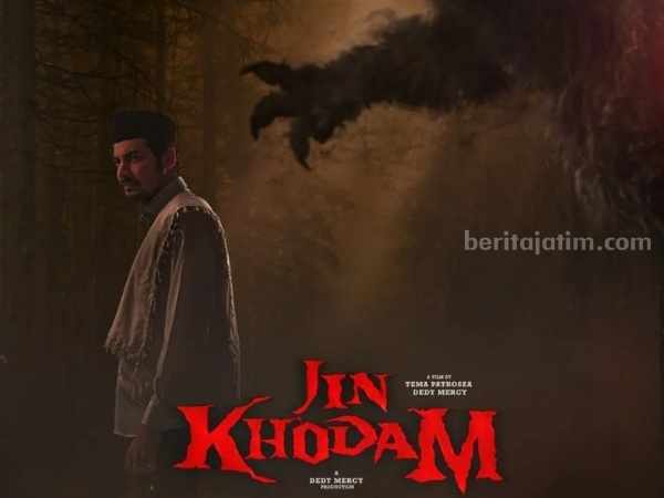 Jadwal Film Jin Khodam di Kediri, Malang, dan Jember Hari Ini Poster Jin Khodam, film horor Indonesia yang tayang di bioskop Kediri, Malang, dan Jember hari ini. (Sumber foto: Instagram jinkhodammovie)