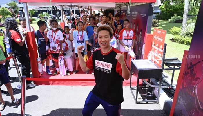 Audisi bulutangkis Djarum tahun 2022. (Way)
