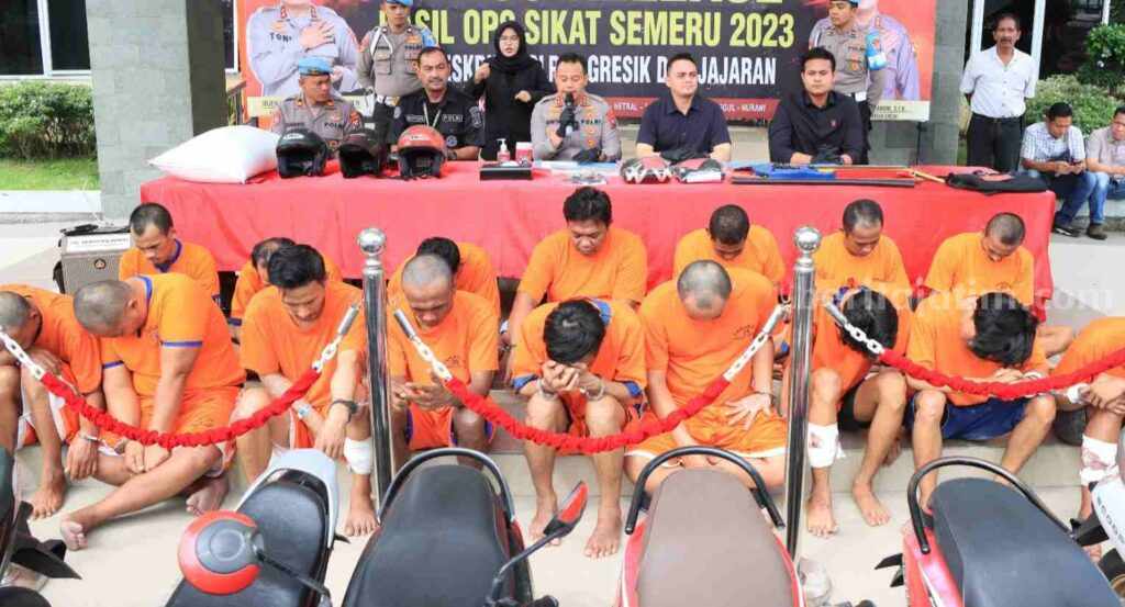 Polres Gresik Panen Tangkapan Dalam Operasi Sikat Semeru