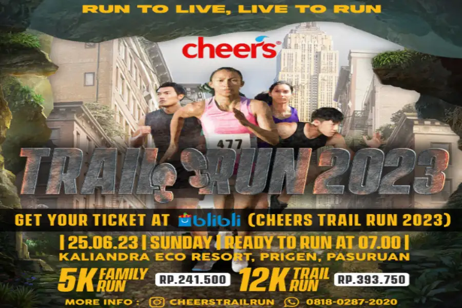 Vakum 3 Tahun, Cheers Trail Run Hadir Kembali di Pasuruan Run To Live