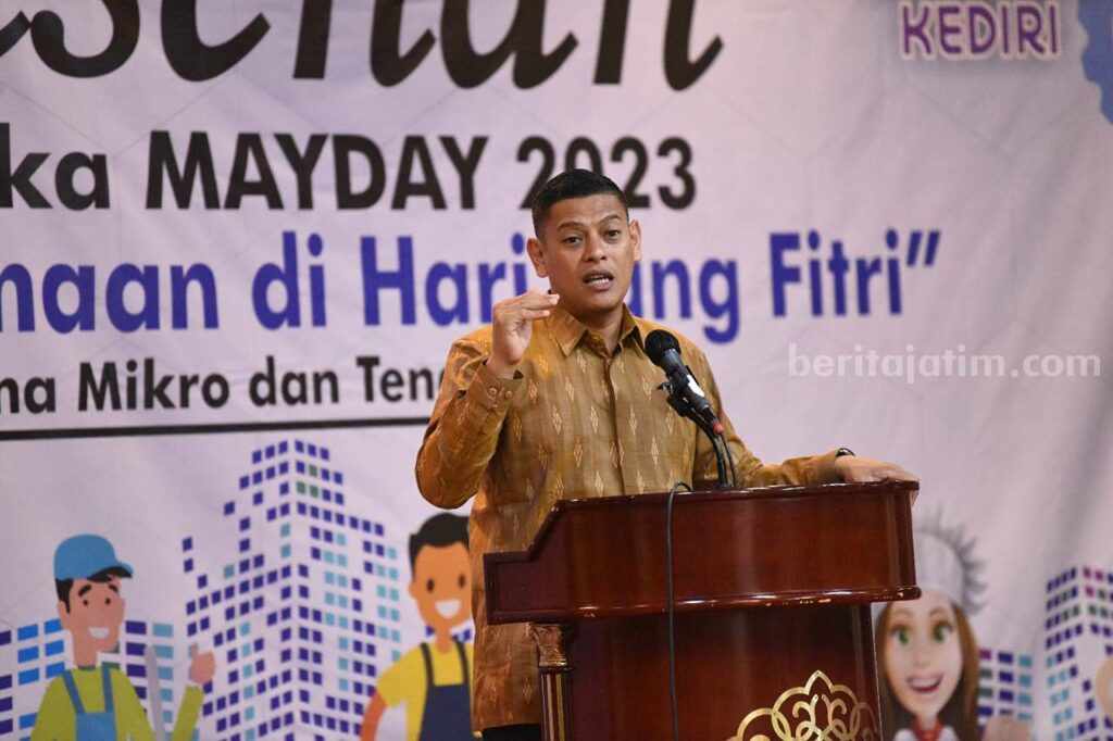 Wali Kota Kediri Buka Sarasehan Forkopimda, Pengusaha dan Pekerja