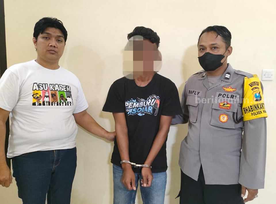 Ngumpet di Kamar Mandi, Maling Kotak Amal di Kediri Akhirnya Menyerah