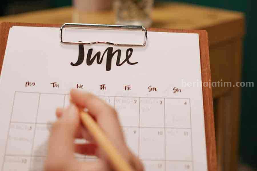 Ilustrasi kalender target bulan Juni (pexels)