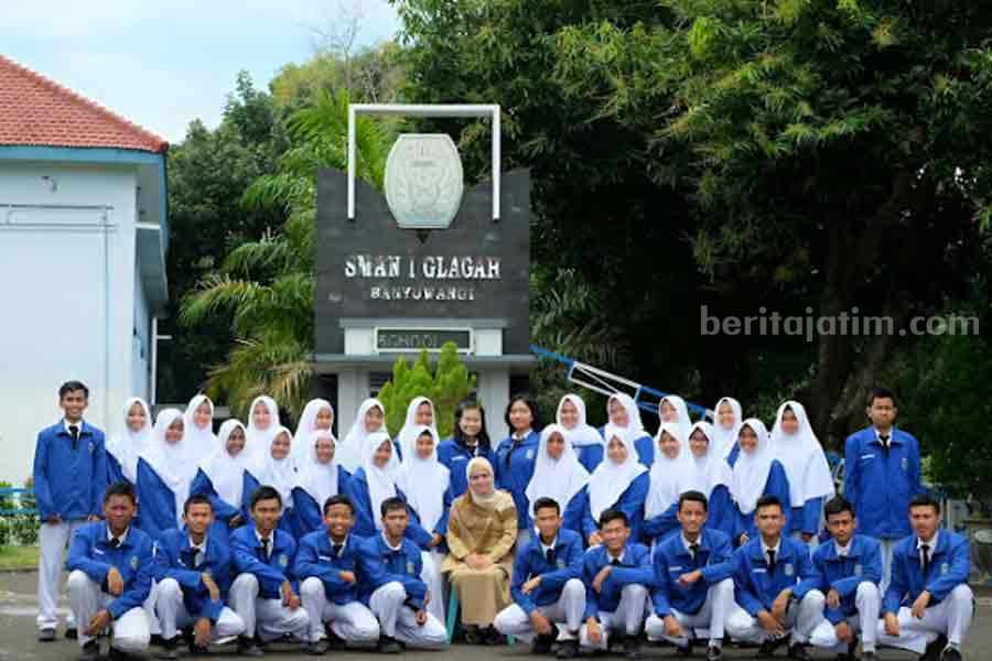 Potret salah satu sekolah terbaik di Banyuwangi. (laman SMAN 1 Glagah)
