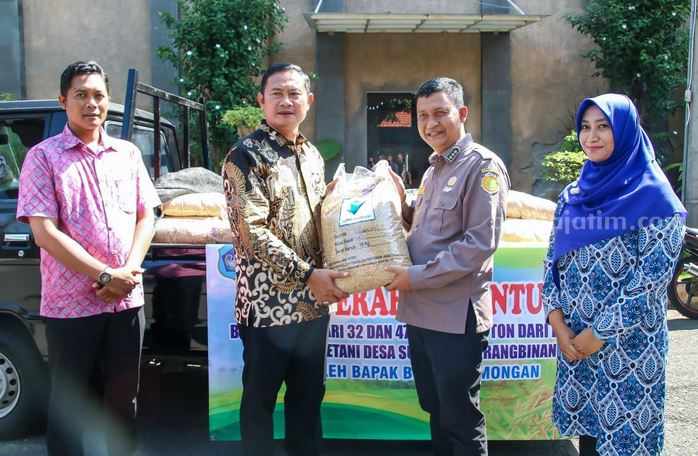 Bantuan benih padi varietas Inpari 32 dan Inpari 47 dari Badan Standardisasi Instrumen Pertanian (BSIP) Jawa Timur untuk Lamongan.