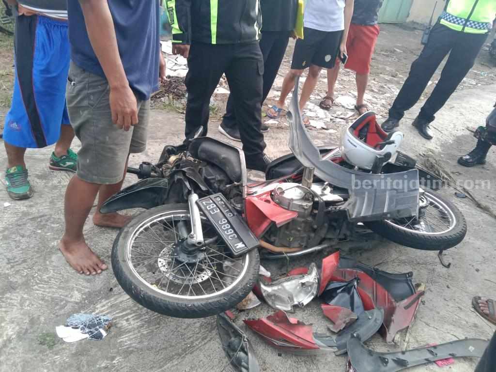 Kendaraan yang terlibat kecelakaan maut di Kabupaten Malang.