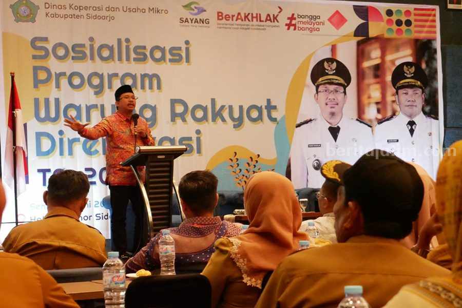 Bupati Sidoarjo Gus Muhdlor Target Renovasi 400 Warung Rakyat Bupati Sidoarjo H. Ahmad Muhdlor Ali (Gus Muhdlor)