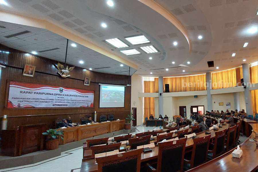 23 Anggota DPRD Magetan Hadir Paripurna, Ditutup Tinggal 13 DPRD Magetan