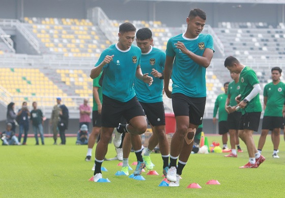 Sebelum berjumpa Argentina, Timnas Indonesia menjalani pemusatan latihan di Surabaya sejak Senin (5/6/2023). (Foto: PSSI)