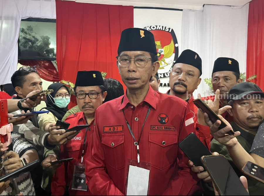 PDIP Surabaya Cuma Ajukan Eri Cahyadi-Armuji di Pilwali 2024 Ketua DPC PDIP Surabaya Adi Sutarwijono.