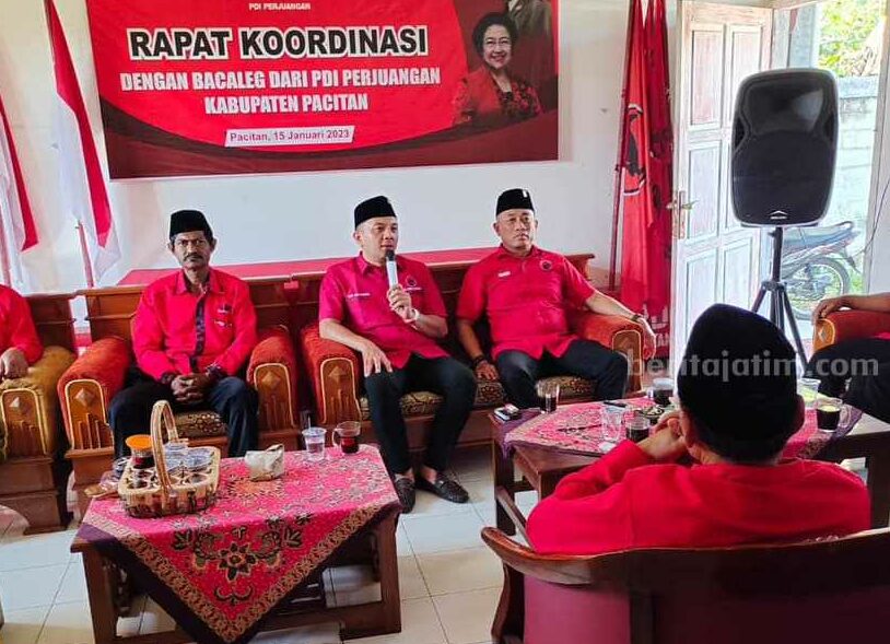 DPC PDI Perjuangan Pacitan saat rapat koordinasi di Hari Lahir Pancasila