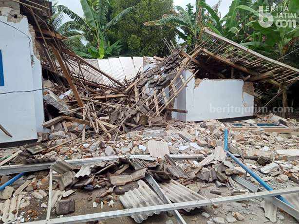 Rumah rusak di Kab. Malang akibat gempa (dok. beritajatim.com)