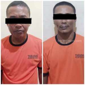 Dua orang DPO pembalakan liar berinisial KS (58) dan SN (40) yang ditangkap Polres Malang. Dua orang DPO pembalakan liar berinisial KS (58) dan SN (40) yang ditangkap Polres Malang.