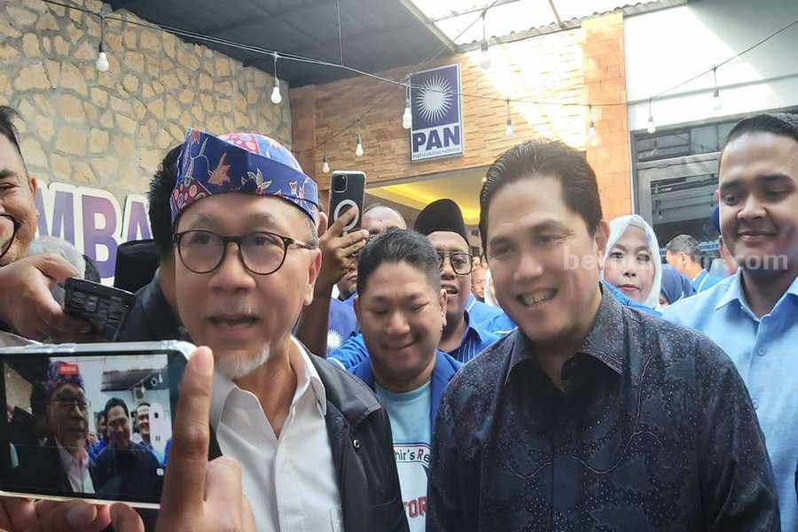 Ketum PAN Zulhas dan Menteri BUMN Erick Thohir