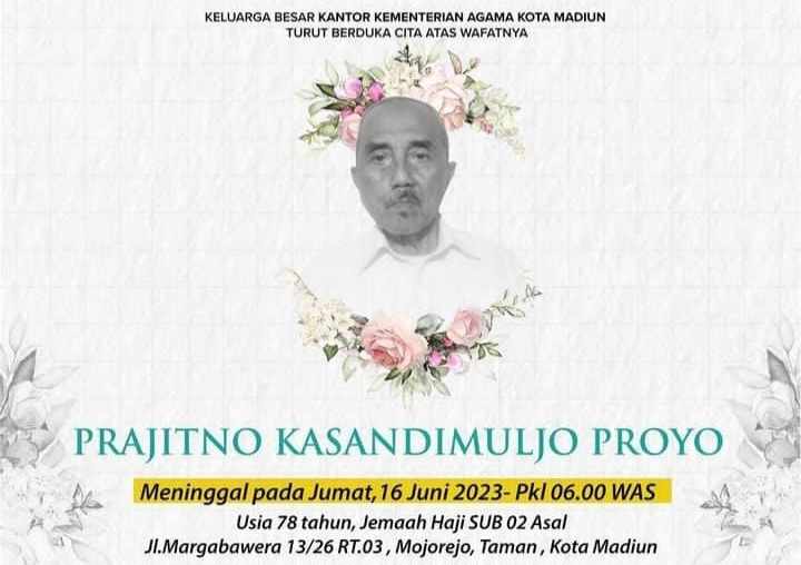 2 Jemaah Haji Asal Kota Madiun Meninggal di Tanah Suci