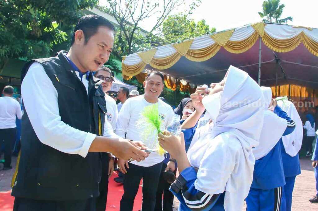 Launching program inovasi Ferrameg yang digelar Lamongan demi mencegah stunting (Foto: Thoriq/beritajatim.com)