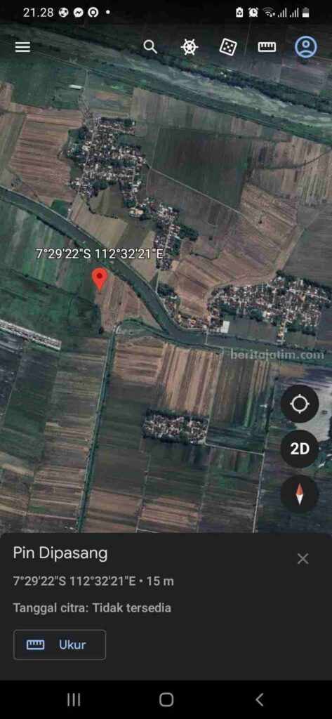 Pusat gempa bumi terjadi di Desa Kedung Gempol, Kecamatan Mojosari, Kabupaten Mojokerto. [Foto : ist]
