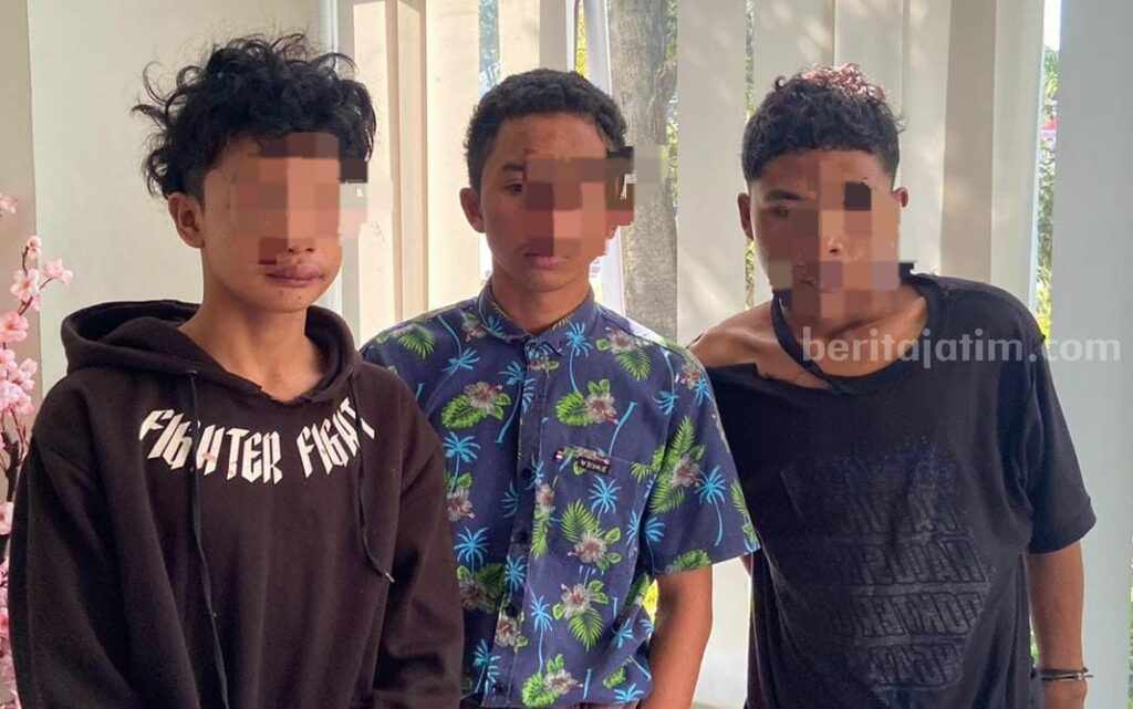 Pelaku curanmor di Desa Watuagung, Pulau Mengare, diamankan di Polres Gresik