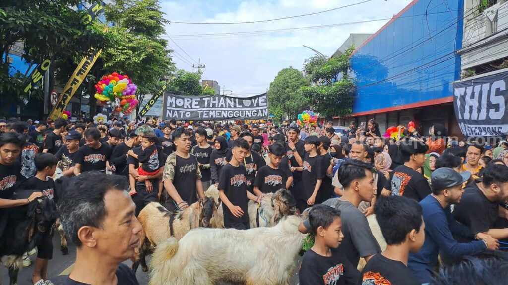 Tradisi Turun Temurun Mengarak Kambing Sebelum Disembelih di Temenggungan Malang