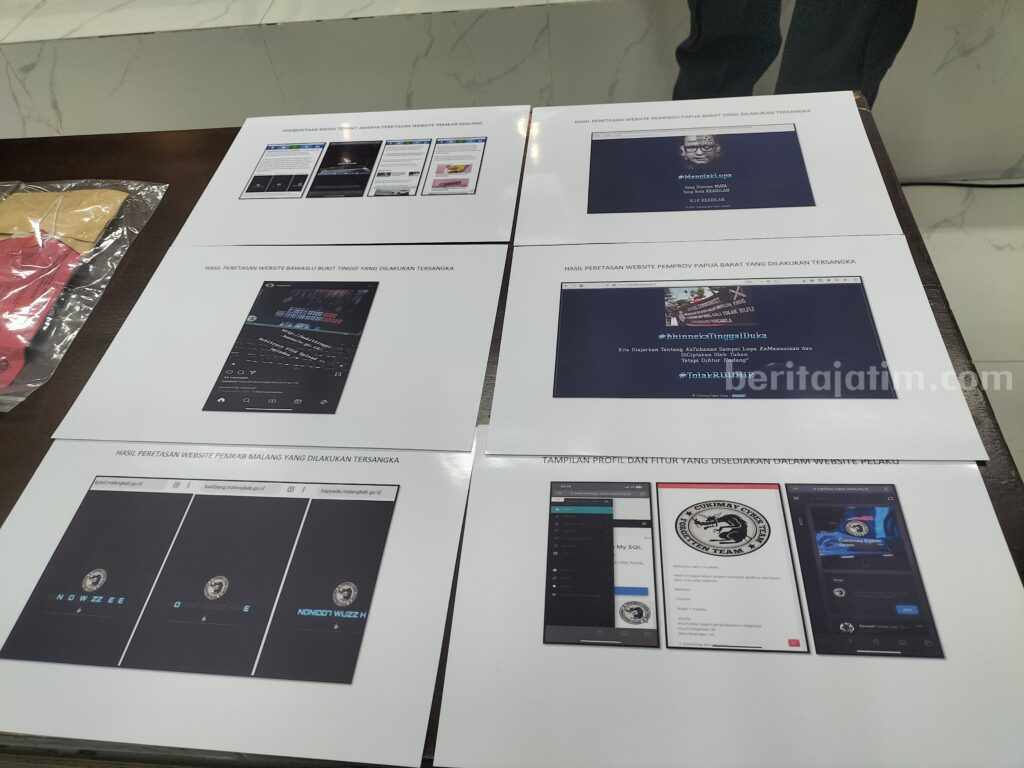 Beberapa website milik pemerintah yang diretas Tersangka Achmad Romadhoni