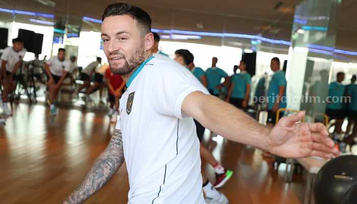 2 Pemain Timnas Asal Persib Waspadai Kecepatan Mohammed Rashid Marklok, pemain timnas indonesia saat berlatih bersama. (Way)