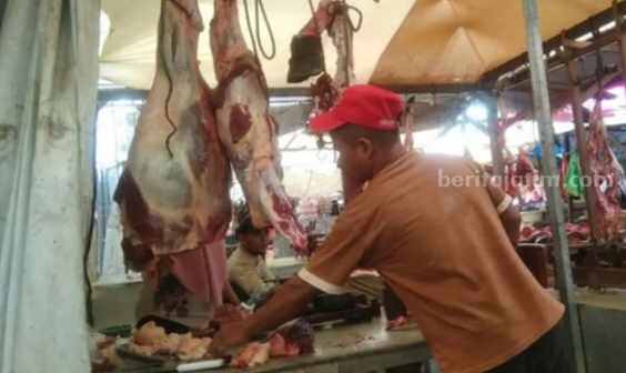 Jelang Iduladha 1444 Hijriah, Harga Daging Sapi di Pamekasan Stabil Pedagang daging di Pamekasan menjelang Iduladha 1444 H