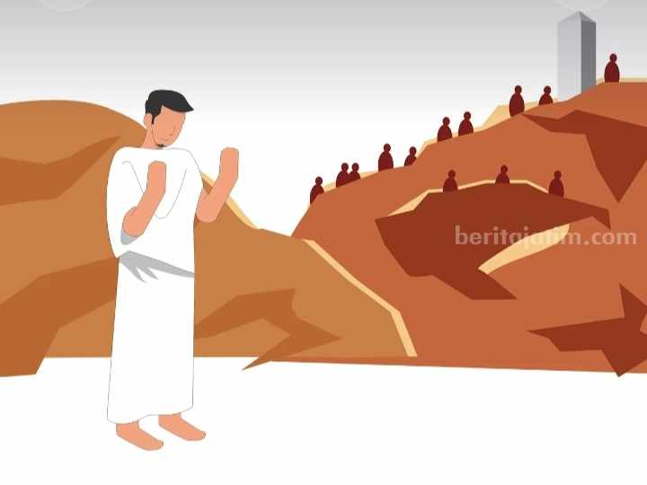 Ilustrasi jemaah haji yang wukuf di Padang Arafah. (Sumber foto: Ahmadi19/Pixabay)