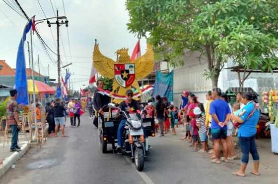 Peringati Hari Lahir Pancasila, Kelurahan Ngampel Kediri Gelar Kirab Budaya dan Doa Bersama