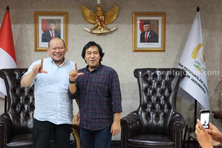 Maju DPD RI, Komedian Komeng Akui Kagumi Sosok LaNyalla LaNyalla Komeng