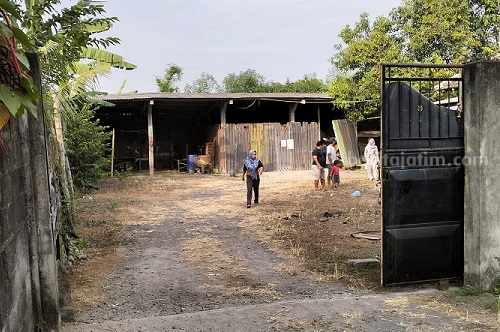 Lokasi penyimpanan 150 tabung elpiji ukuran 3 Kg yang digasak maling