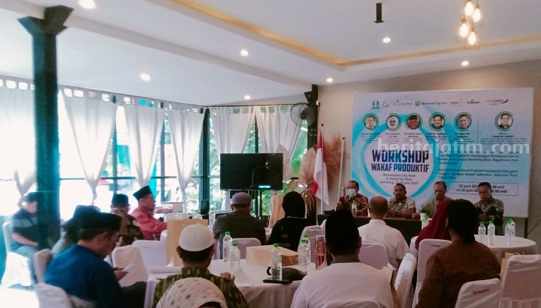 Workshop Wakaf Produktif yang digelar di kebun De'Durian Park, Kecamatan Wonosalam, Kabupaten Jombang