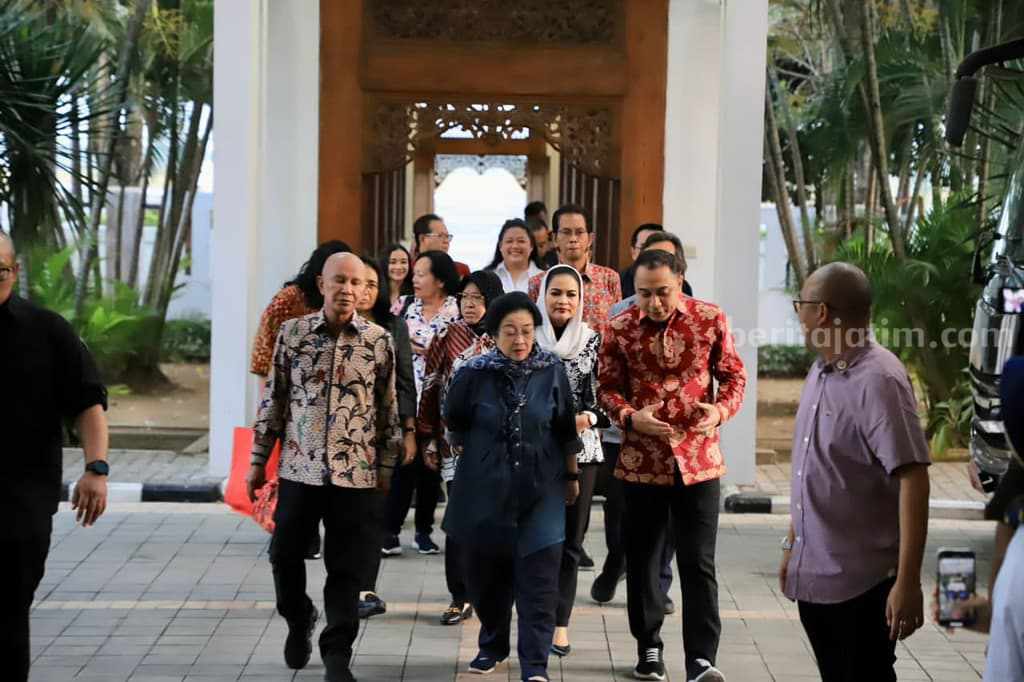 Megawati Kunjungi Surabaya, Kader PDIP Sambut Antusias