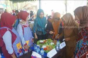 Pemdes Senggreng, Kecamatan Sumberpucung, Kabupaten Malang, menggelar lomba mengolah Ikan Mujair, Senin (10/7/2023).