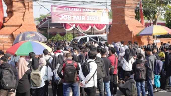 Job Fair 2023 yang digelar Pemkot Mojokerto di MPP Kota Mojokerto pada, Rabu (28/6/2023) lalu. [Foto : ist]
