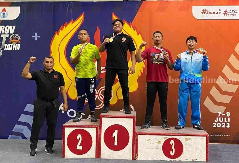 Atlet gulat Kabupaten Mojokerto saat di Kejurprov di Kota Batu pada tanggal 7-9 Juli 2023 lalu. [Foto : ist]
