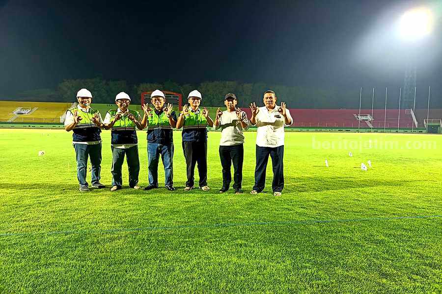 Gelora Delta Sidoarjo Memenuhi Standar Cahaya PSSI dan FIFA