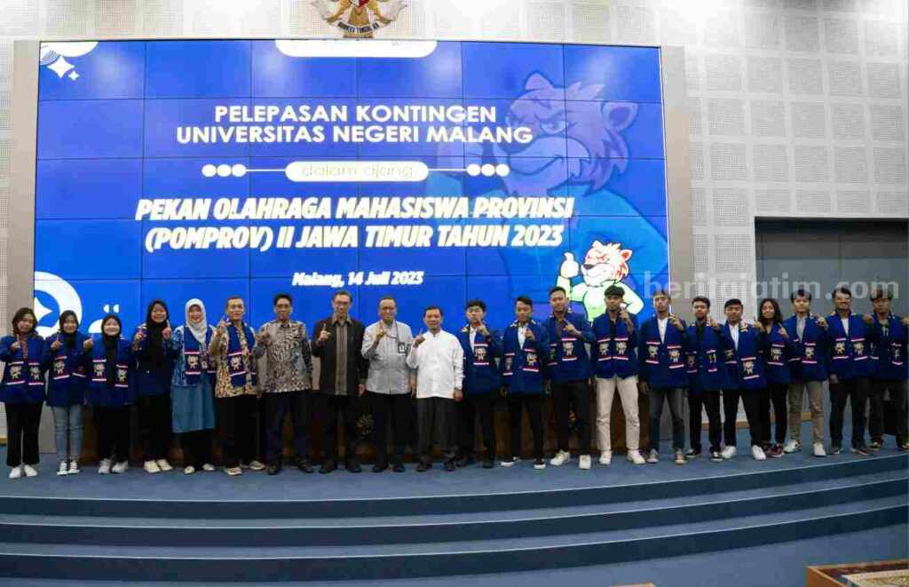 elepasan kontingen Universitas Negeri Malang (Foto: Humas UM)