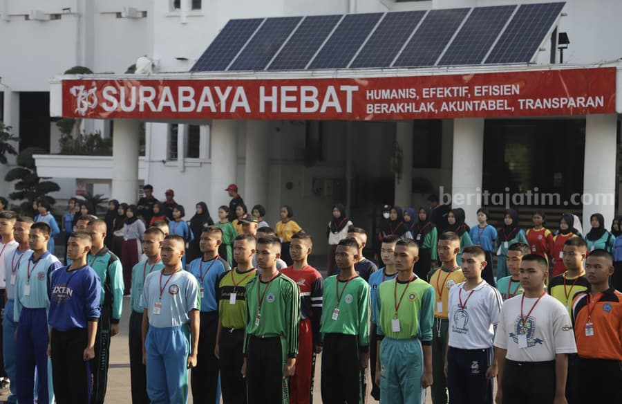 Pra Pelatihan Paskibraka Kota Surabaya tahun 2023