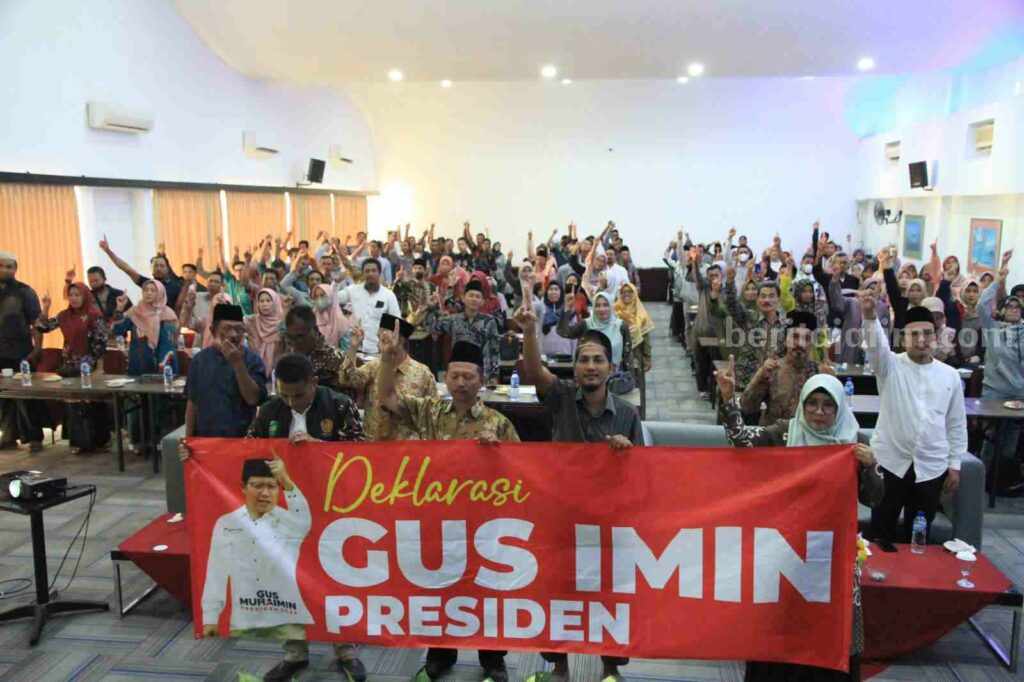 Forum Masyarakat Lamongan Berdaulat mendeklarasikan dukungan untuk Muhaimin Iskandar sebagai Presiden 2024.