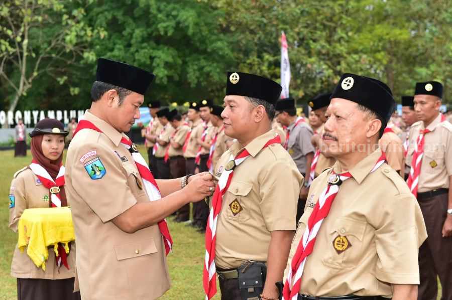 Kegiatan Pelor Scout'e Camp 2023, di Bumi Perkemahan Moronyamplung, Kembangbahu, Lamongan.
