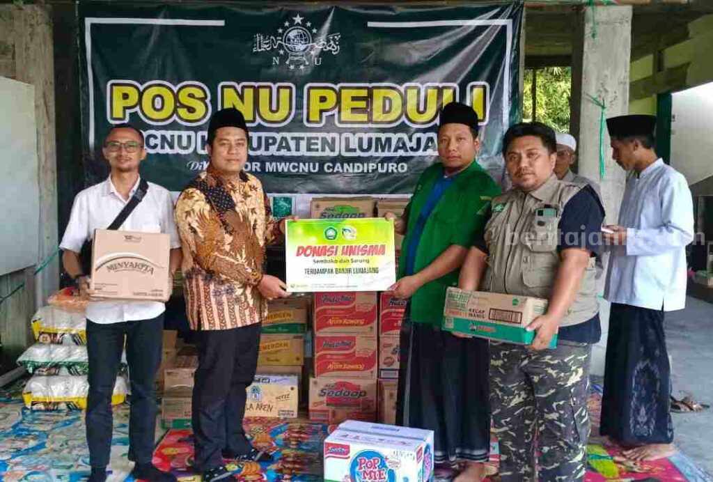 Unisma Peduli, Kirim Bantuan Senilai 20 Juta untuk Korban Banjir di Lumajang