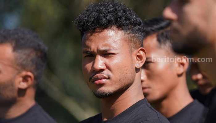 Bek Barito Putra Ini Yakin Timnya Bisa Curi Poin di Kandang Persebaya Bagas Khaffa, Bek Barito Putra. (Way)