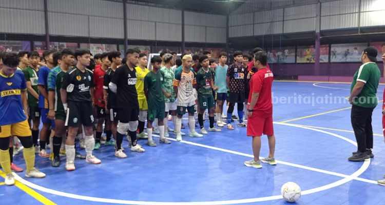 65 Pemain Dipanggil Seleksi Tim Futsal Pra PON Jatim Seleksi tim futsal Pra PON Jatim.(way)