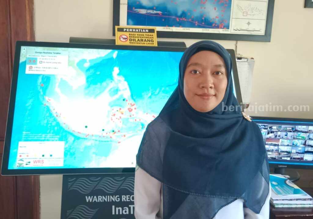 Fungsionalis Ahli BMKG Malang, Umi Eka Sabrina, Senin (31/7/2023).