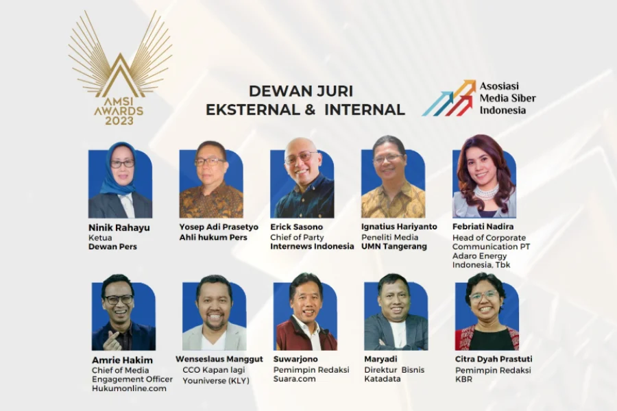 Ketua Dewan Pers Pimpin Dewan Juri AMSI Awards 2023 Juri AMSI Award 2023