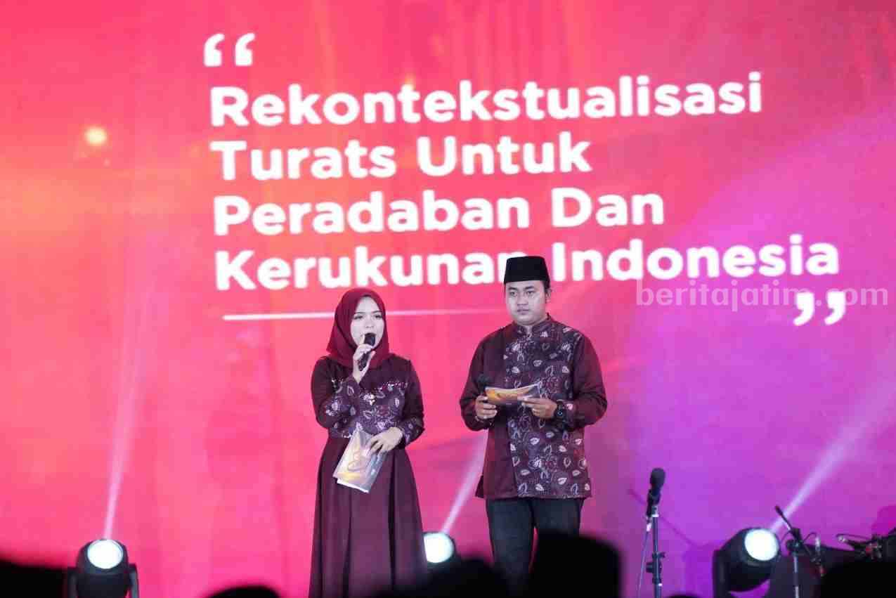 Acara pembukaan MQKN 2023 yang berlangsung di Pesantren Sunan Drajat Lamongan.