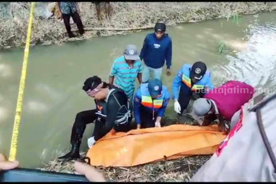 Ibu Muda di Ngawi Ditemukan Meninggal Tenggelam di Sungai tenggelam Ngawi